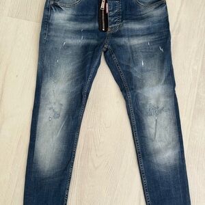 Men's DSquared2 Blue Distressed Jeans